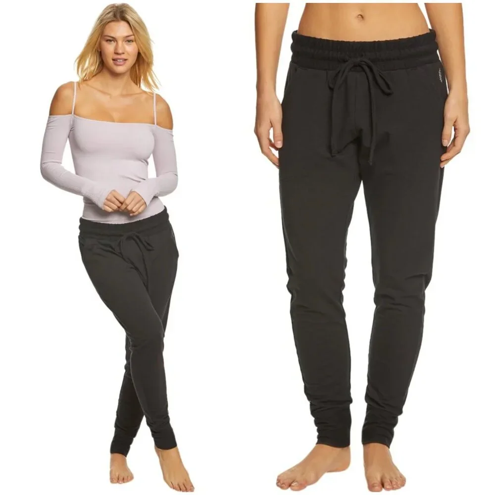 Free People Movement Sunny Sweatpants Joggers Black size S Yoga Athleisure Gym